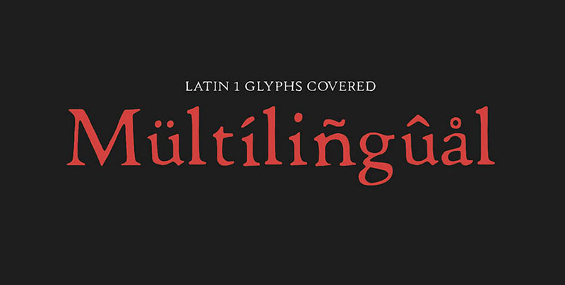 Be sure the typeface has the characters you need