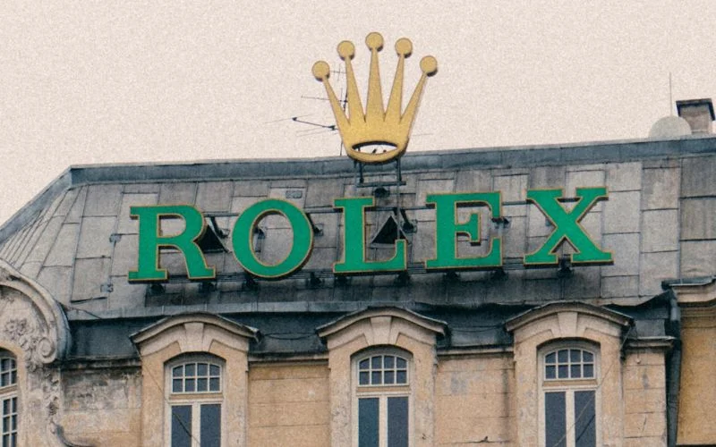 rolex using serif font