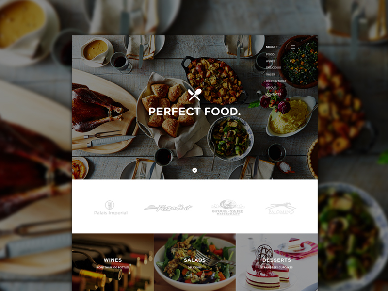 Use High-Quality Images while designing a restaurant website