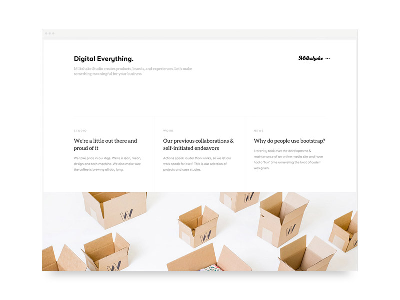 Minimalist web design - site_dribbbe