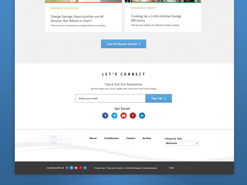 Social Features in Footers Social Features in Footers for website footer design