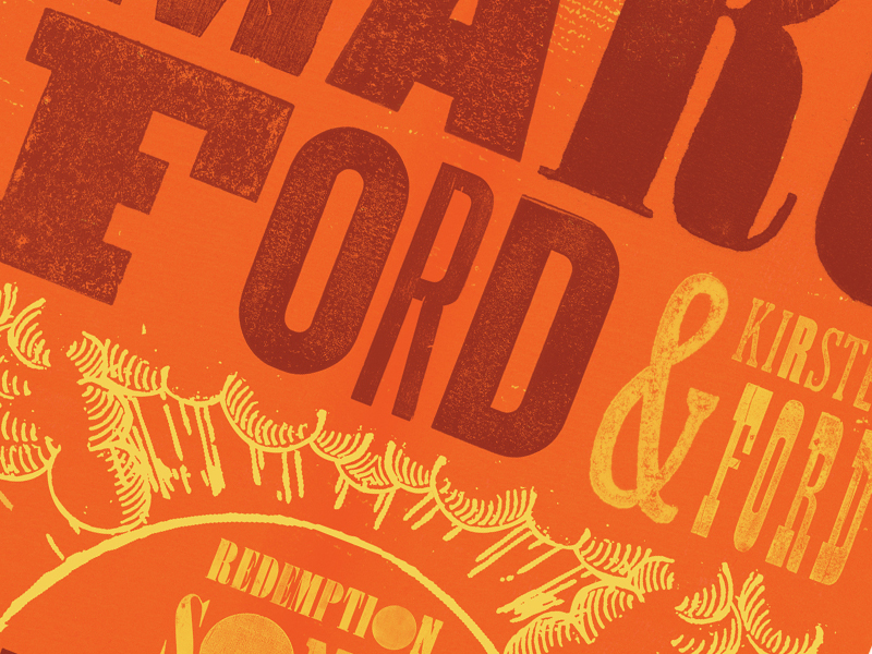 Letterpress-style Typography