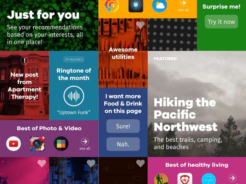 Mosaic-Style Design Mosaic-Style Design trending website colors