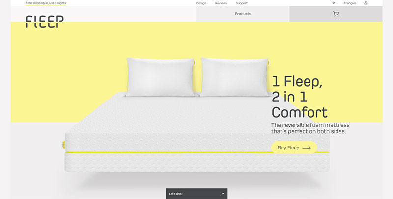 Minimalist web design - fleepbed.com_en_