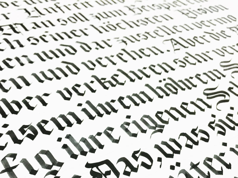 Lombardic and Blackletter scripts Lombardic and Blackletter scripts