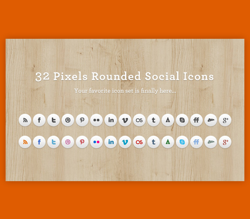 Rounded Social Media Icons Set Rounded Social Media Icons Set