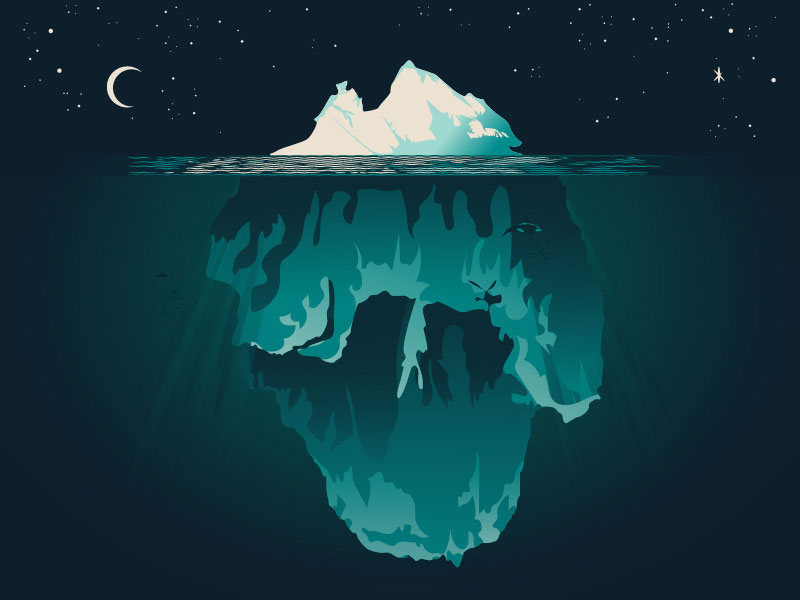 iceberg-at-night