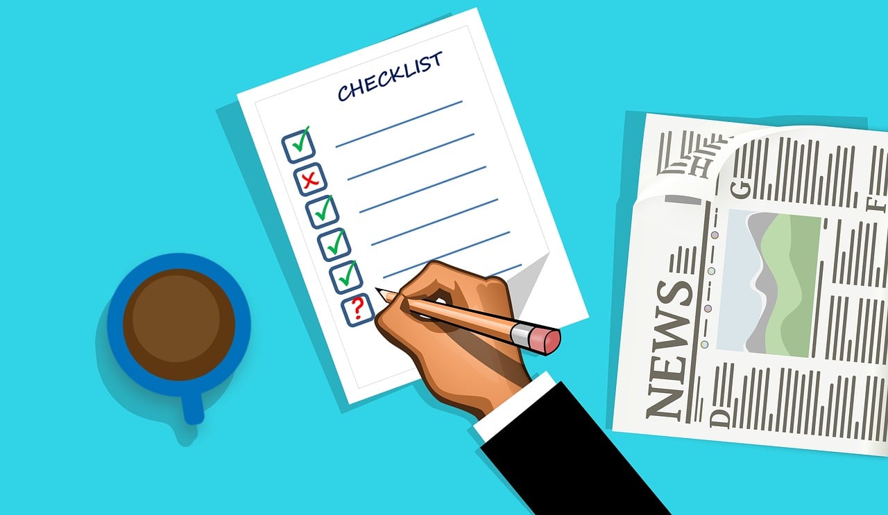 social media checklist banner