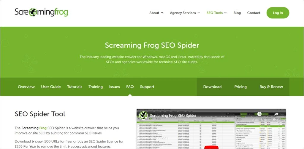 screaming frog seo tool