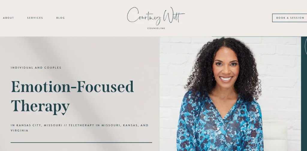 Website design with neomorphism