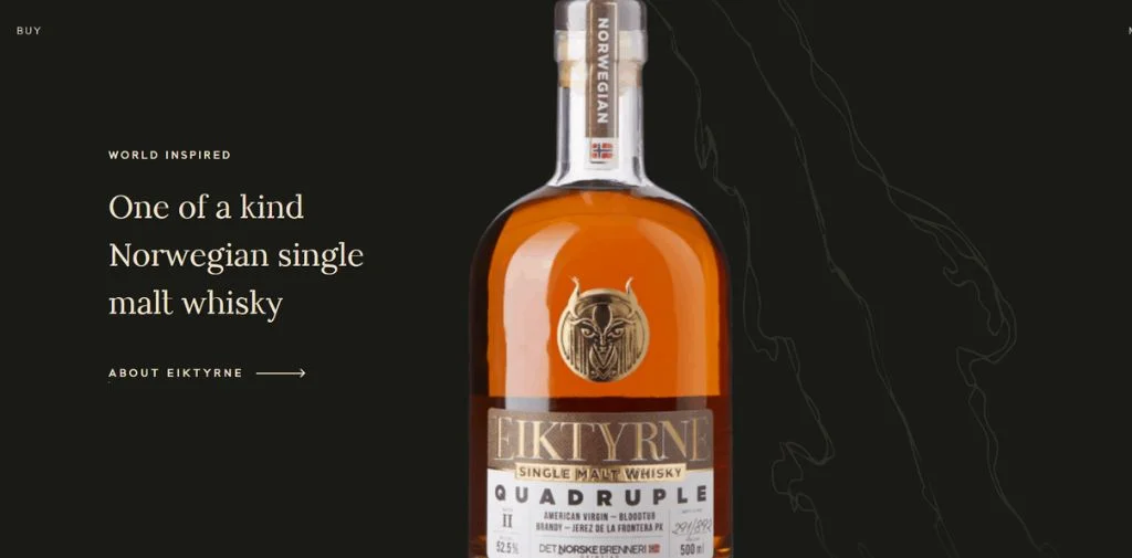 minimalistic website example