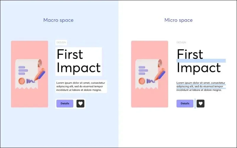 make good use of white space