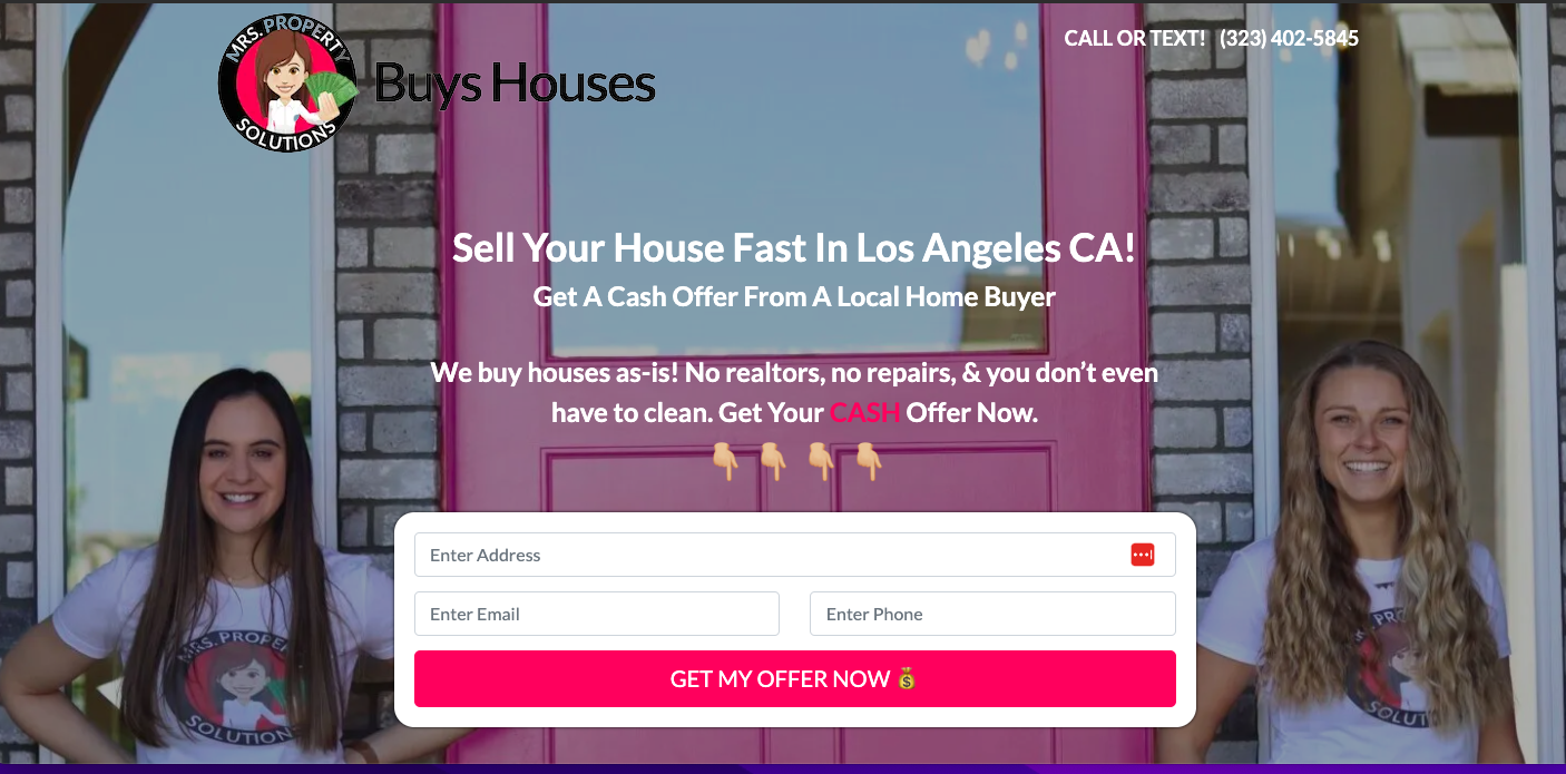 mrspropertysolutions website design Mrs. Property Solution website