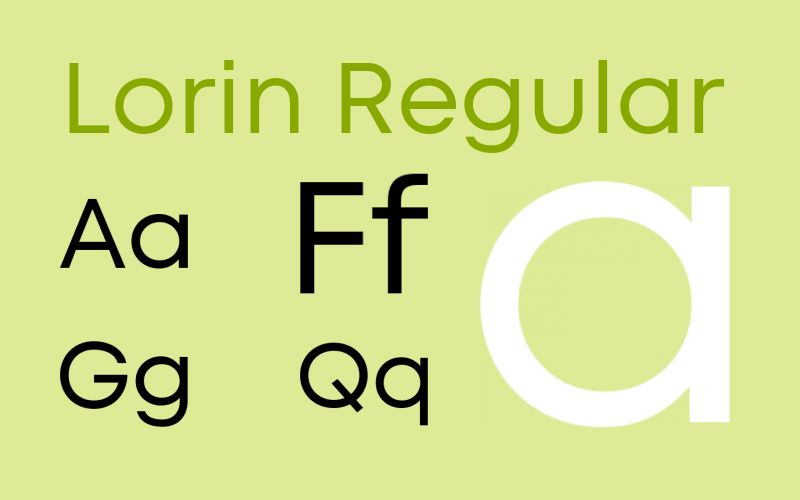 lorin - font with rounded look