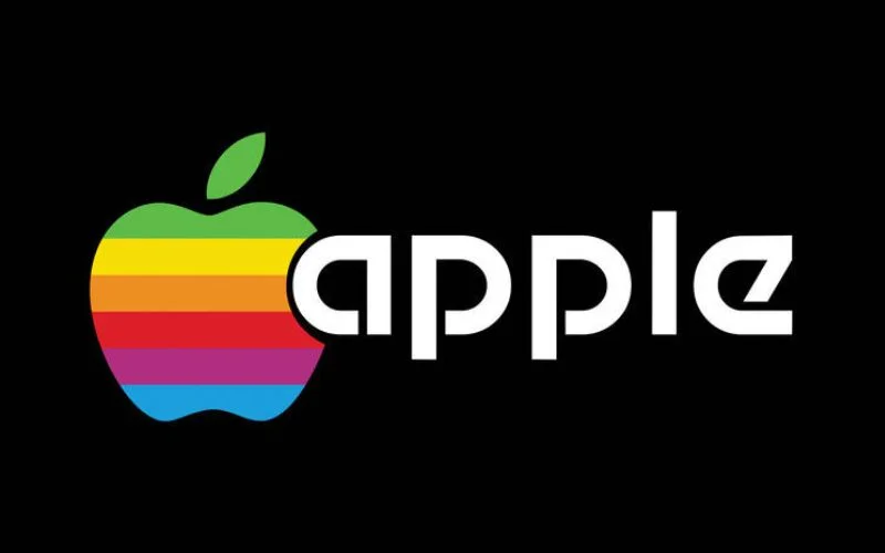 the rainbow strip logo from 1977