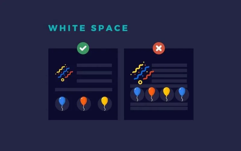 use ample white space