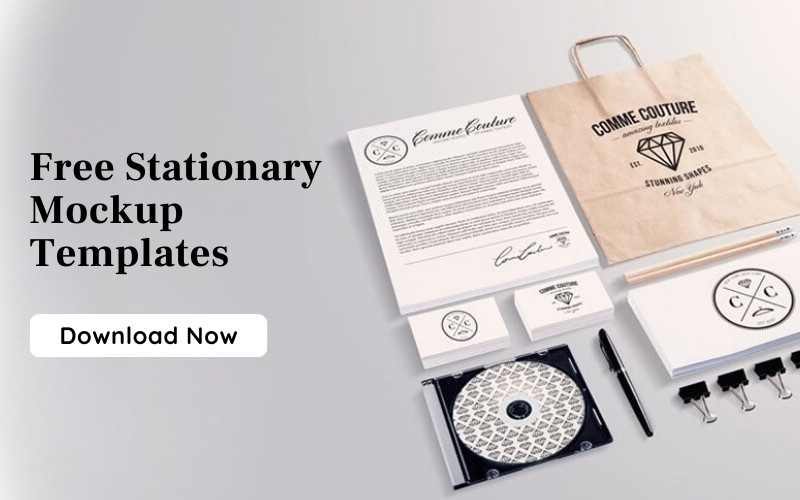 stationary mockups freebie banner