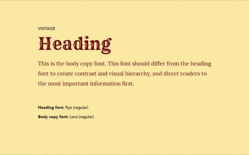 best font combinations for digital artists, minimal font combinations, classic font pairings