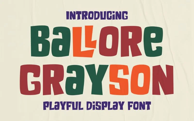 ballore grayson playful font