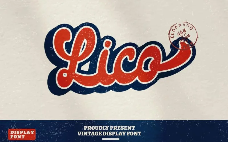 lico display typeface