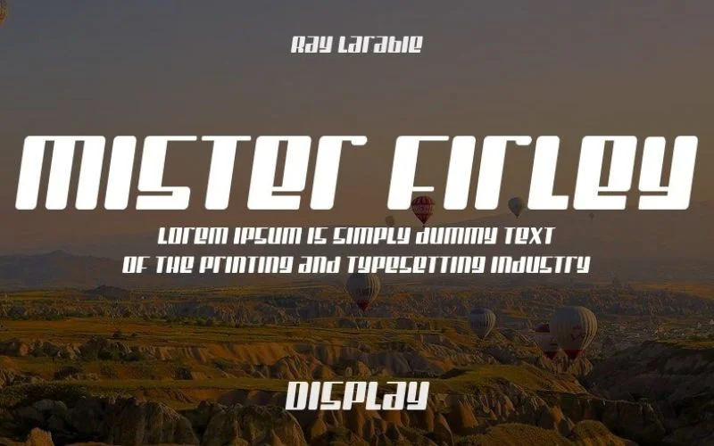 mister firley typeface
