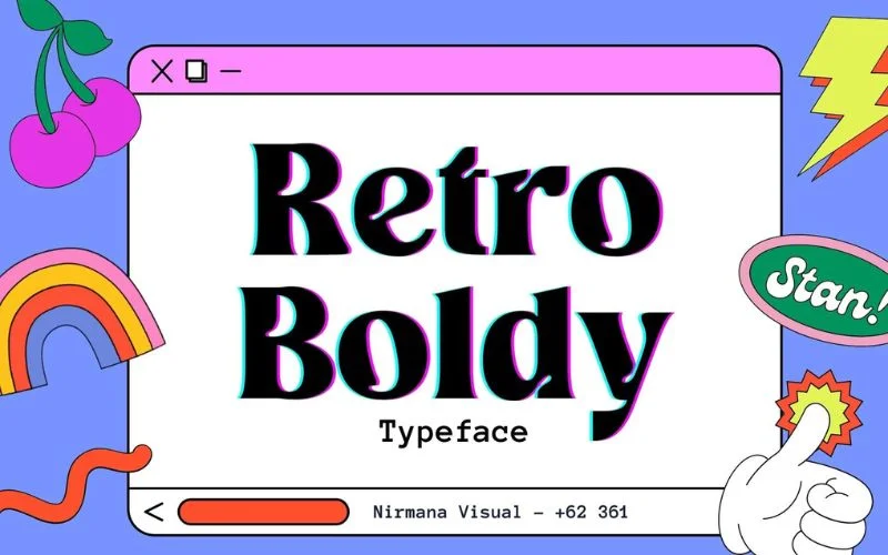retro boldy typeface