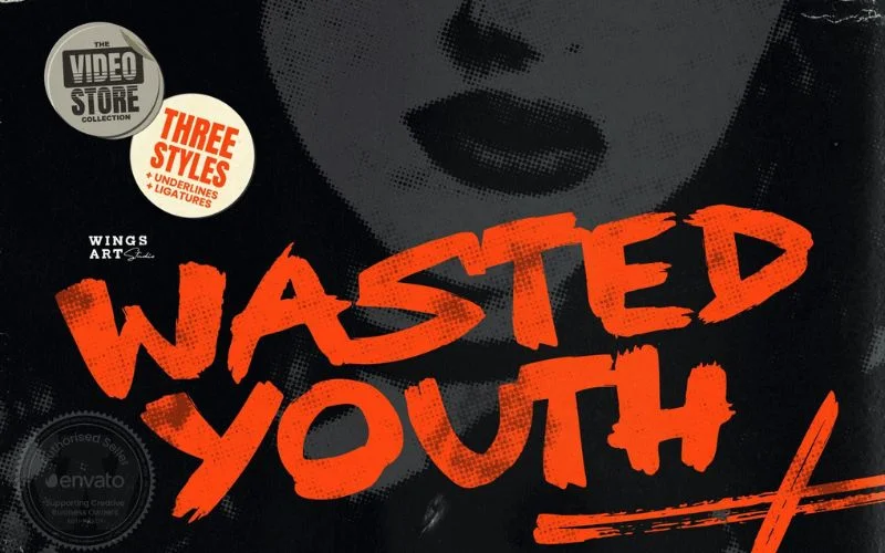 wasted youth typeface