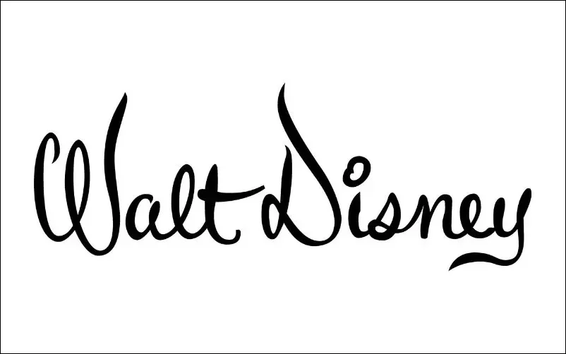 walt disney's signature
