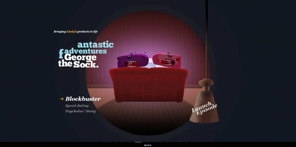 black negative: interactive website inspiration