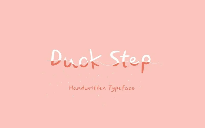 duck step typeface