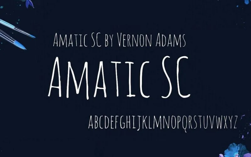 amatic sc font
