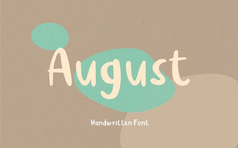 august typeface