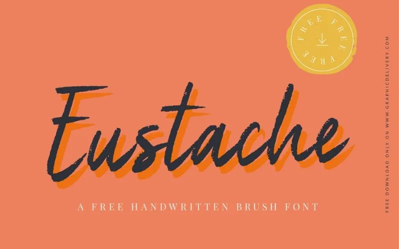 best free handwritten fonts- eustache