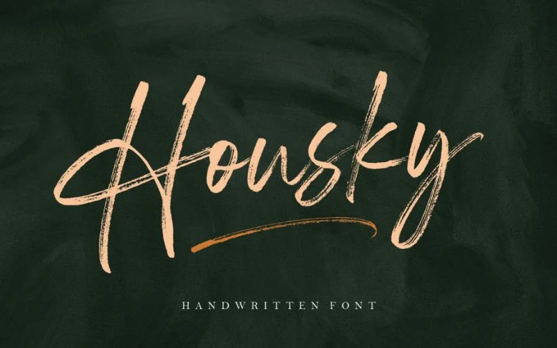 best free handwritten fonts- housky