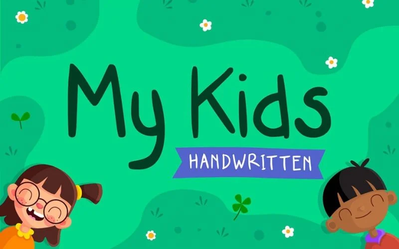 my kids script font