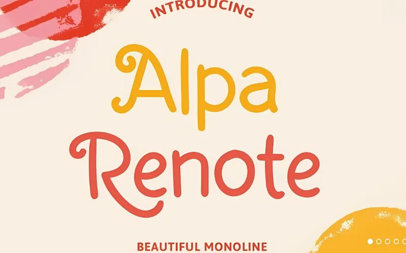 alpha renote font