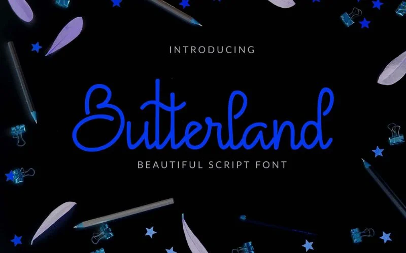 best free handwritten fonts- butterland