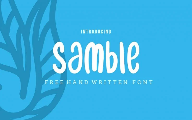 best free handwritten fonts- samble