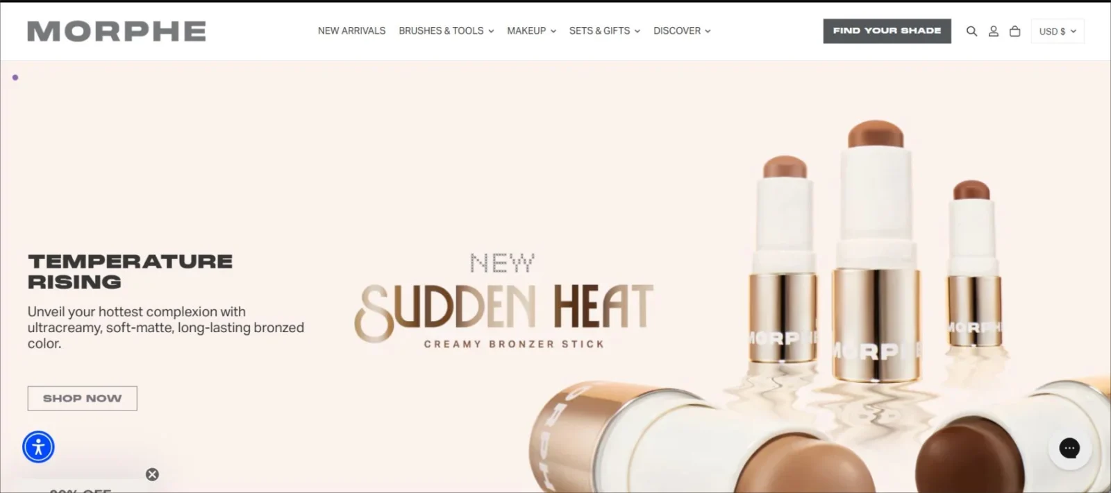 morphe company display that features future trends and new products