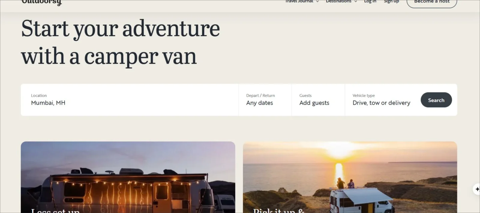 simple page of a simple brand. best homepage designs