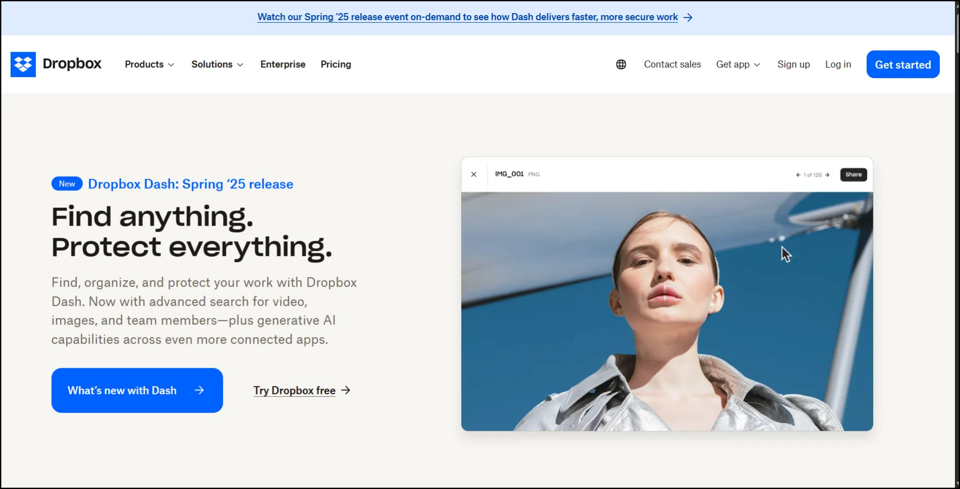 Dropbox - Simple and Focused on Value, best landing page designs