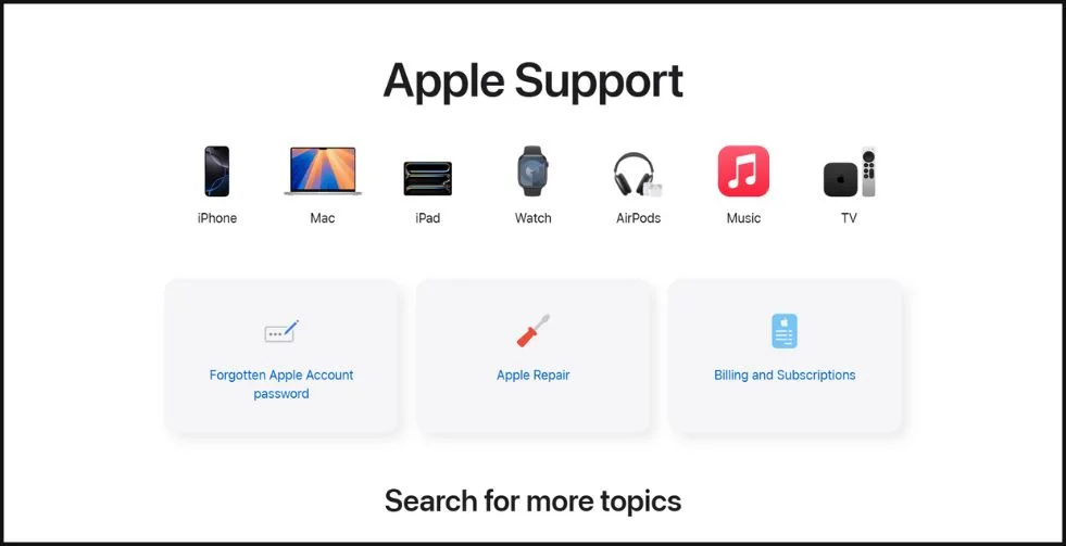Apple support